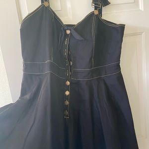 Unique Vintage denim swing dress 3x